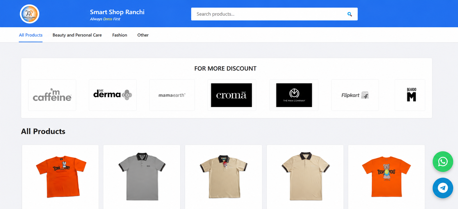 Smart Shop Ranchi – Affiliate Shopping & Deals Platform